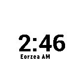 FFXIV Time showing Eorzea time in a twelve-hour display