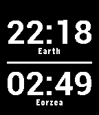 FFXIV Time showing Earth and Eorzea time together